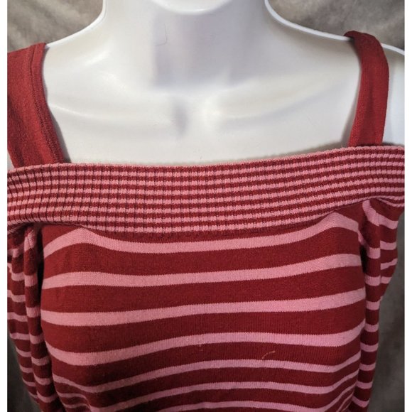 Vintage Takeout Pink And Red Striped Top - Picture 8 of 11
